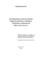 DETERMINAÇÃO DA TAXA DE INFUSÃO MÍNIMA DE PROPOFOL E PROPOFOL ASSOCIADO A LIDOCAÍNA EM CÃES.pdf