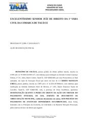 MANIFESTAÇÃO Extinção da Execução Fiscal por pagamento integral da dívida J. Cidrão Massilon Eireli 12062018.doc