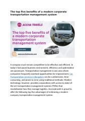 The top five benefits of a modern corporate transportation management system.docx