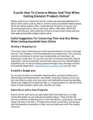 Exactly How To Conserve Money And Time When Getting Domestic Products Online.pdf