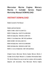 mercruiser marine engines mercury marine 4 cylinder service repair workshop manual download.pdf