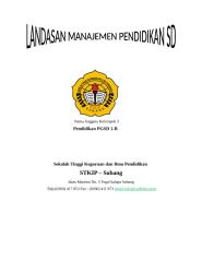Landasan Management Pendidikan SD.docx